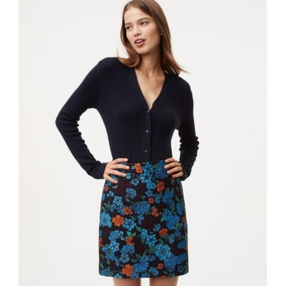 LOFT Floral Mini Skirt with Pockets! - Picture 1 of 3
